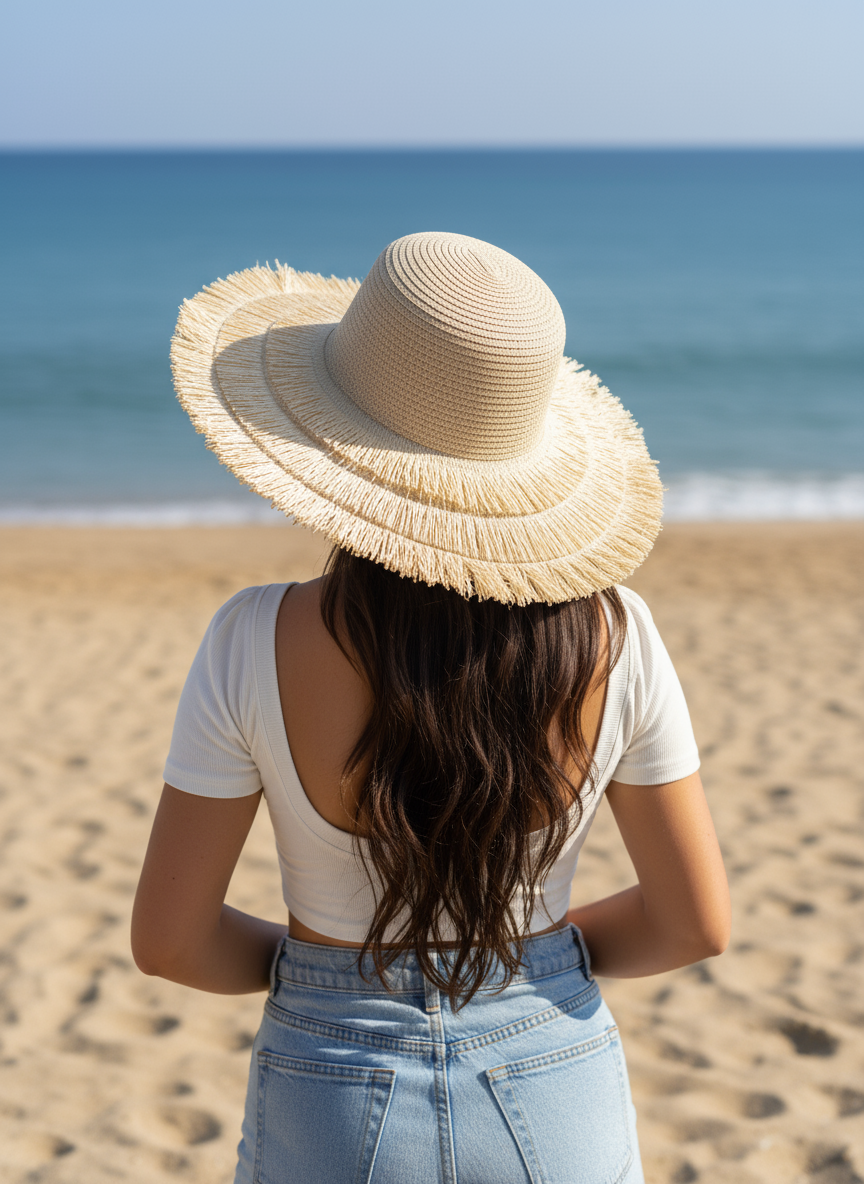 Large straw hat