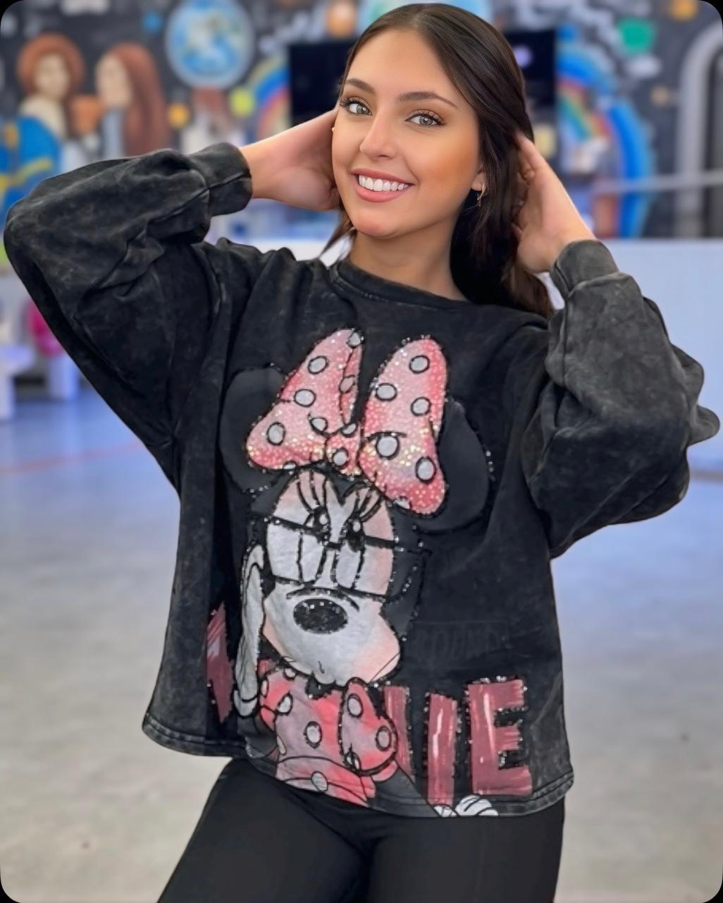 Black Minnie Sweatshirt