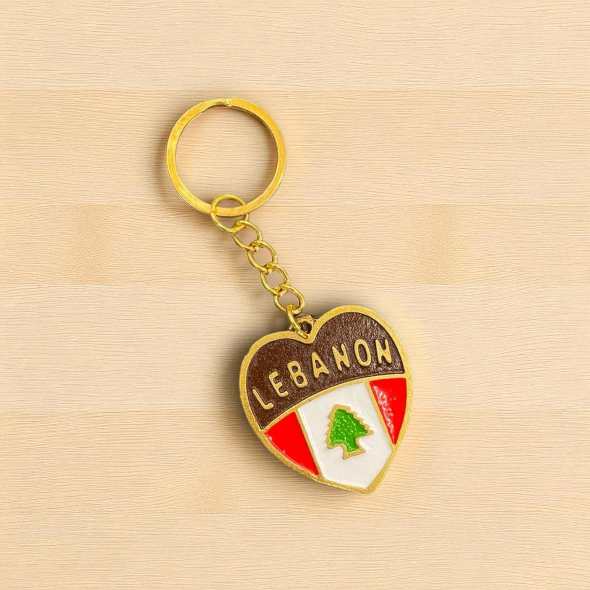 Lebanon heart keychain