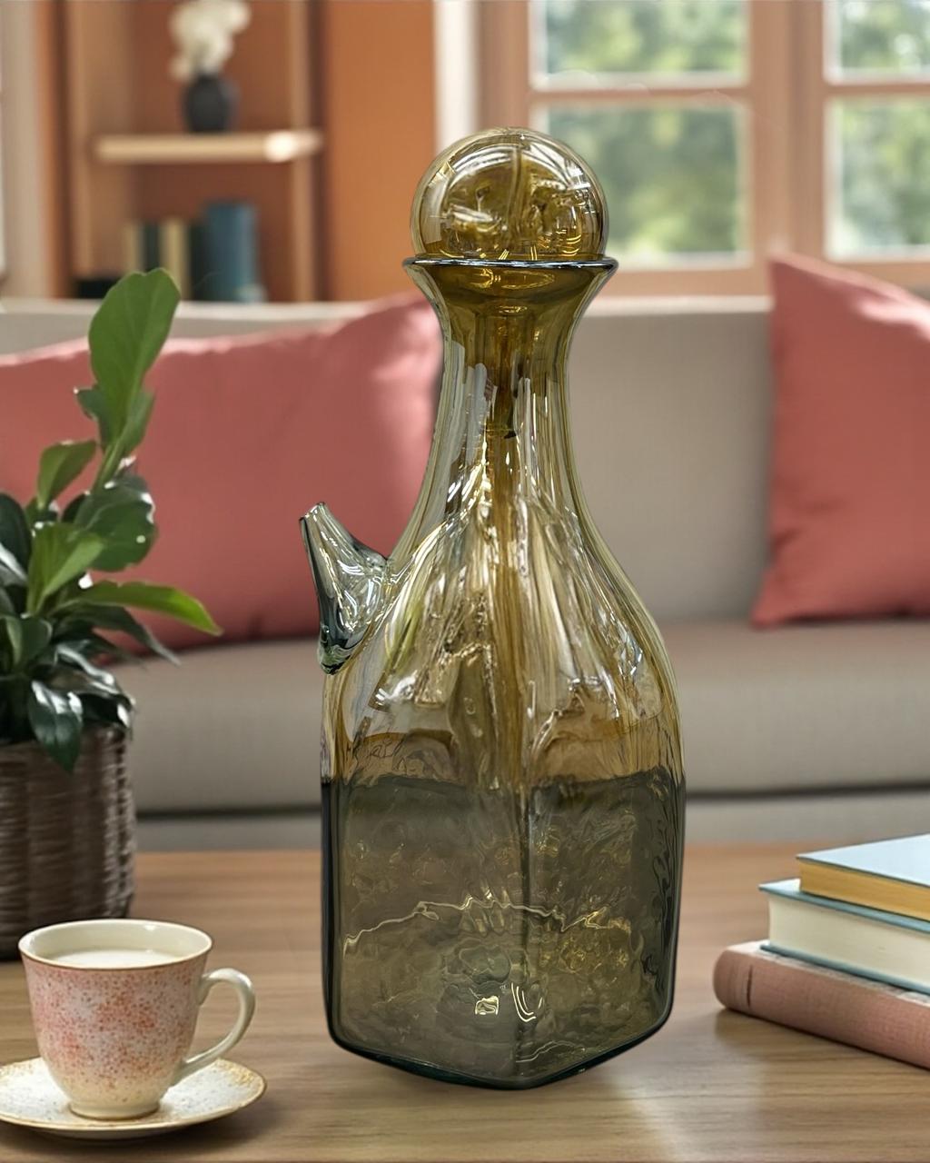 Elegant Glass Cup & Bottle Set