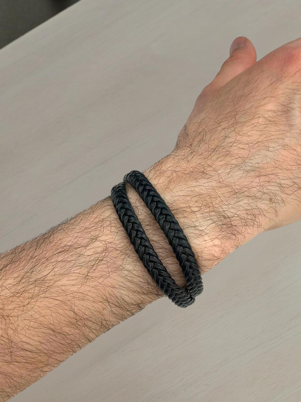 Simple Braided Leather Bracelet 2