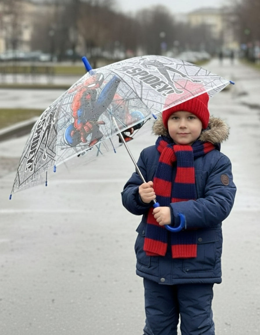 Clear Spiderman Umbrella