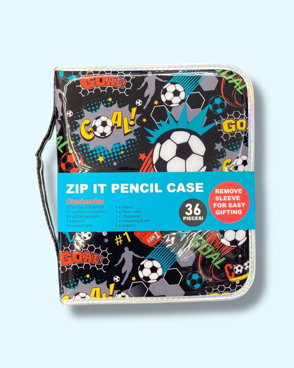 Zip It Football Pencil Case