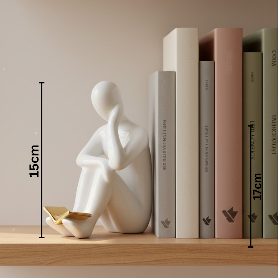 Abstract Thinker Bookend