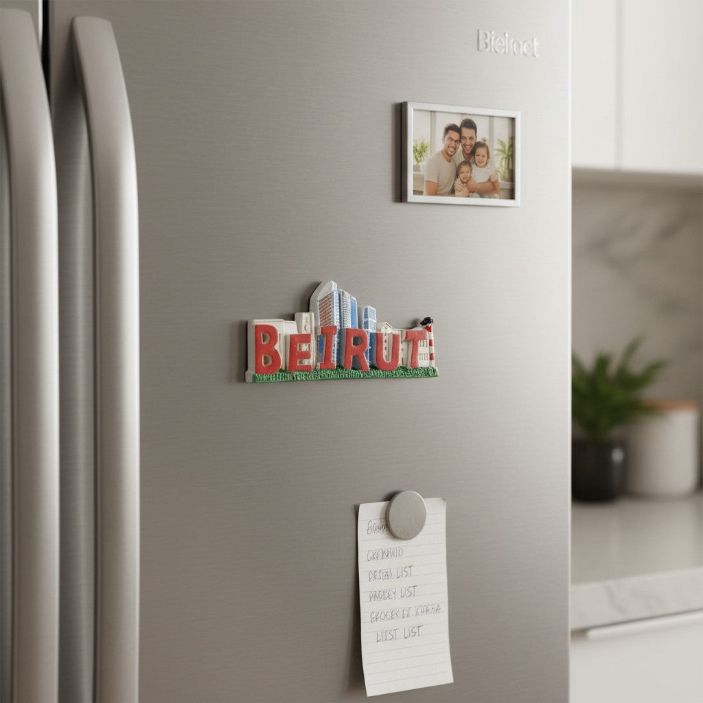Beirut skyline letters souvenir fridge magnet, Jack Gifts Online Lebanon