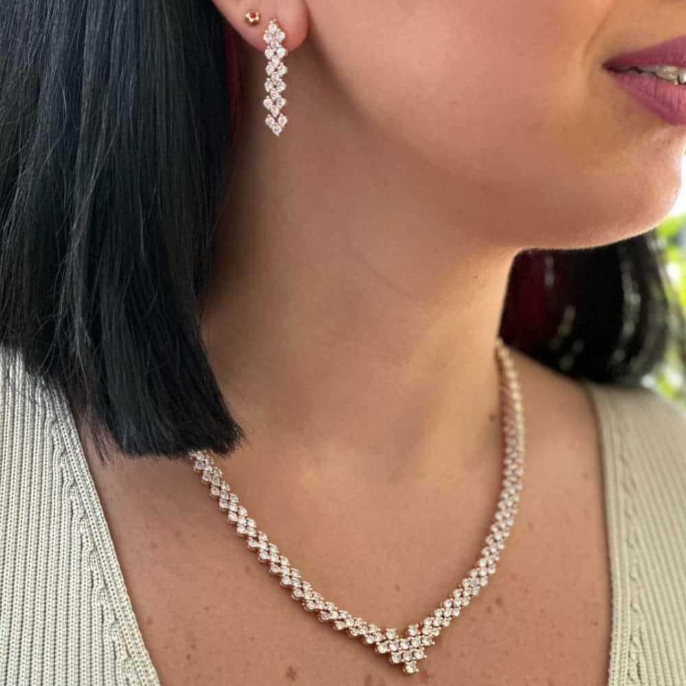 Gold Sparkly Stones Bridal Set 4