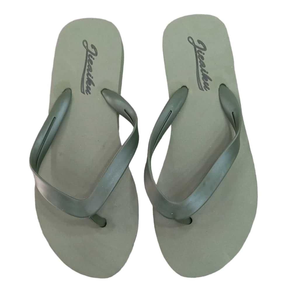 Green Beach Flip-Flops 1