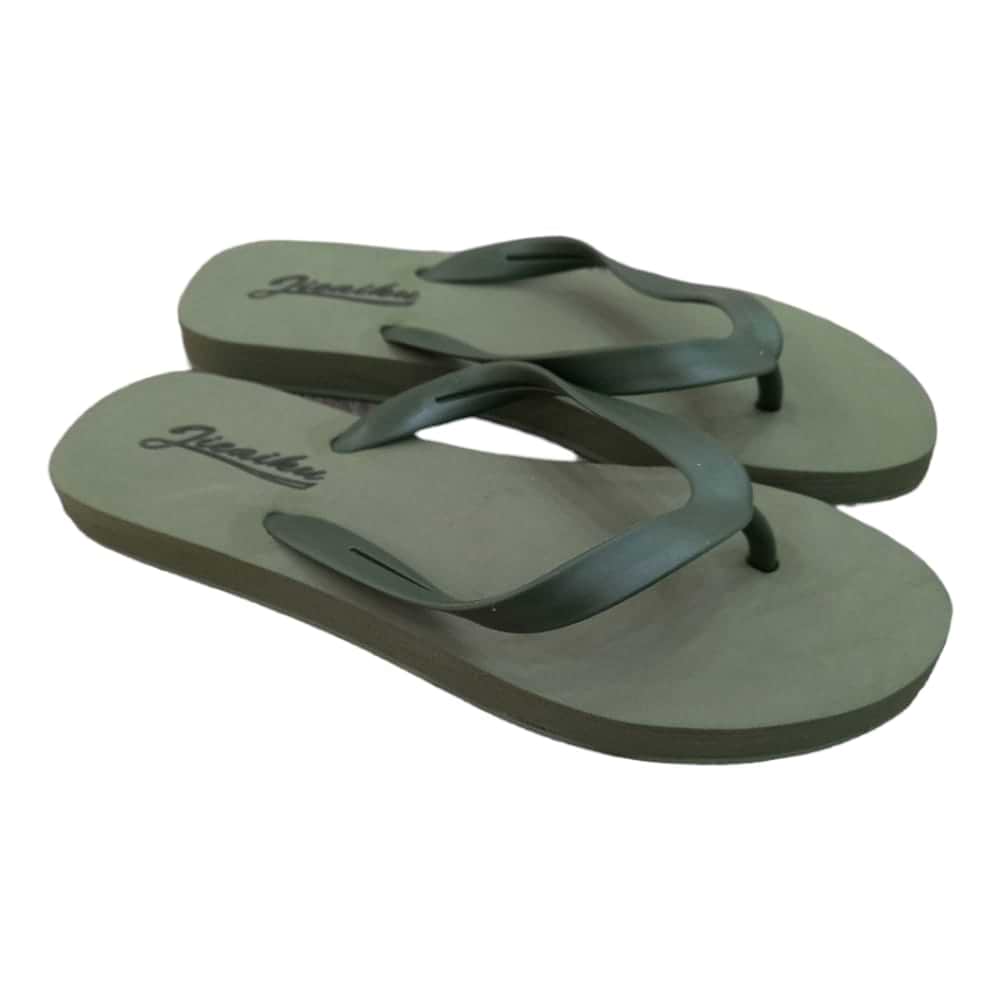 Green Beach Flip-Flops 1