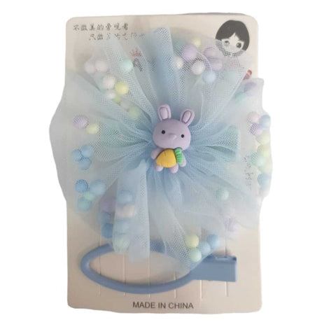 Light Blue Bunny Hairpins