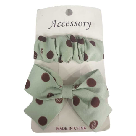 Light Green Bow Hairpins