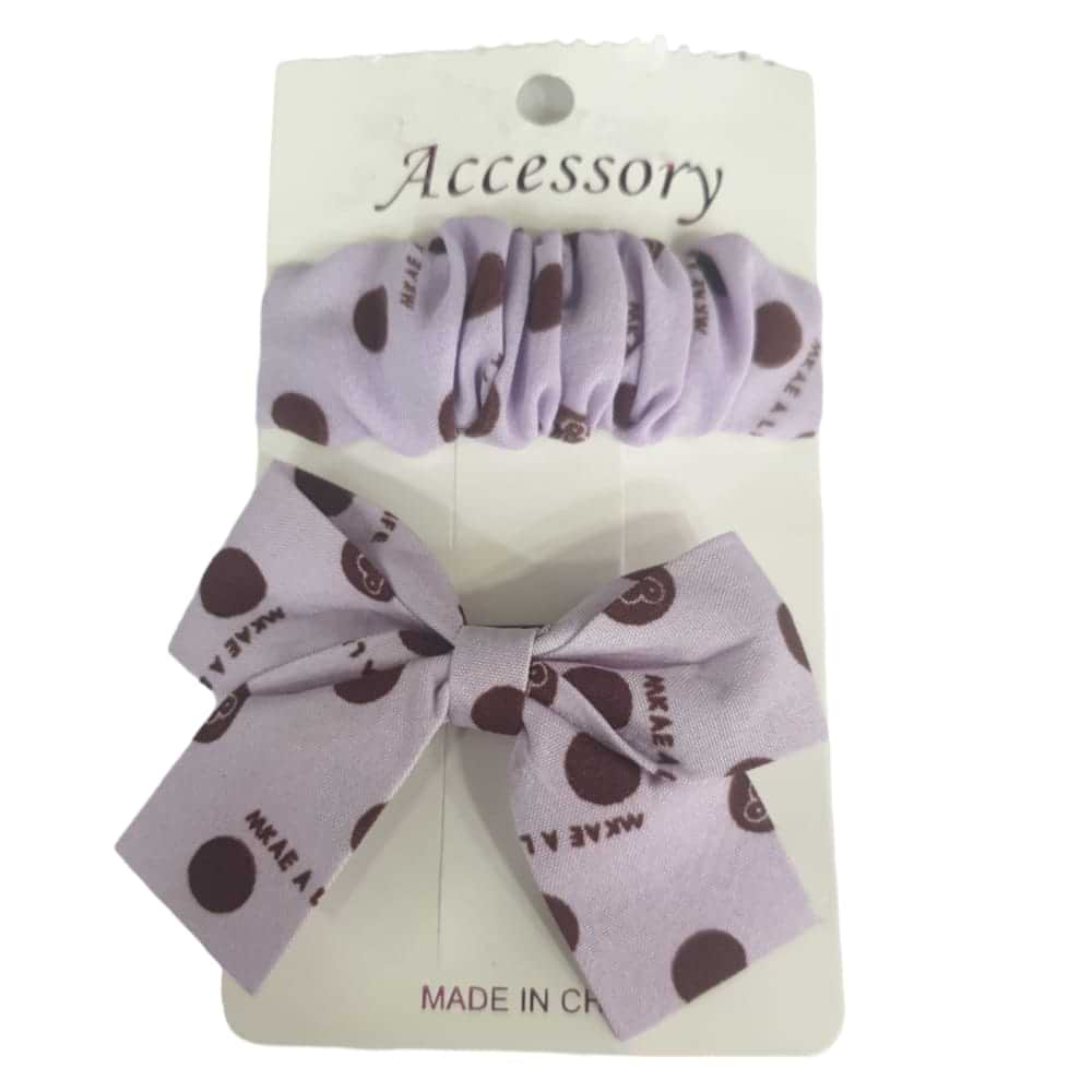 Light Purple Bow Hairpins