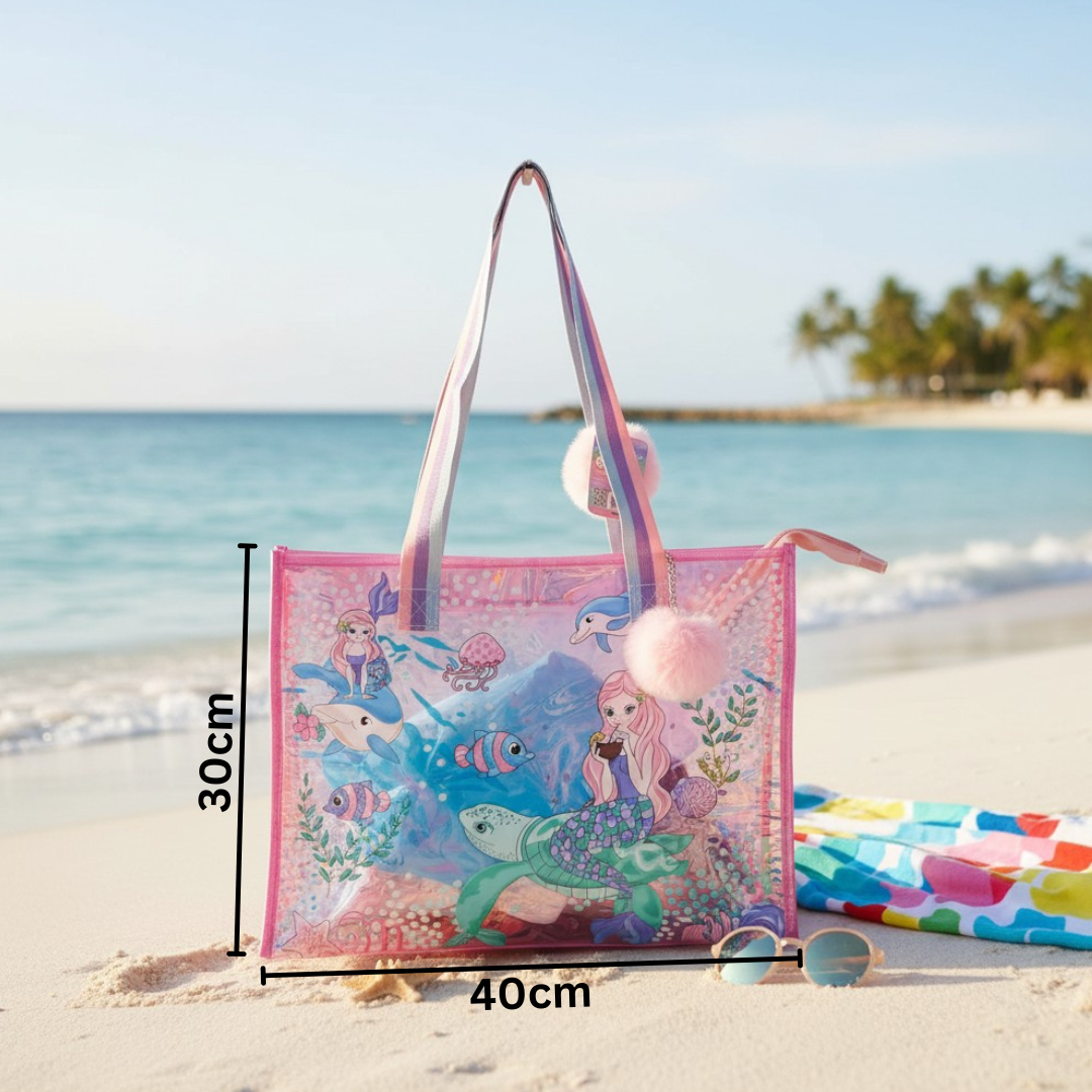 Mermaid Holographic Tote Bag
