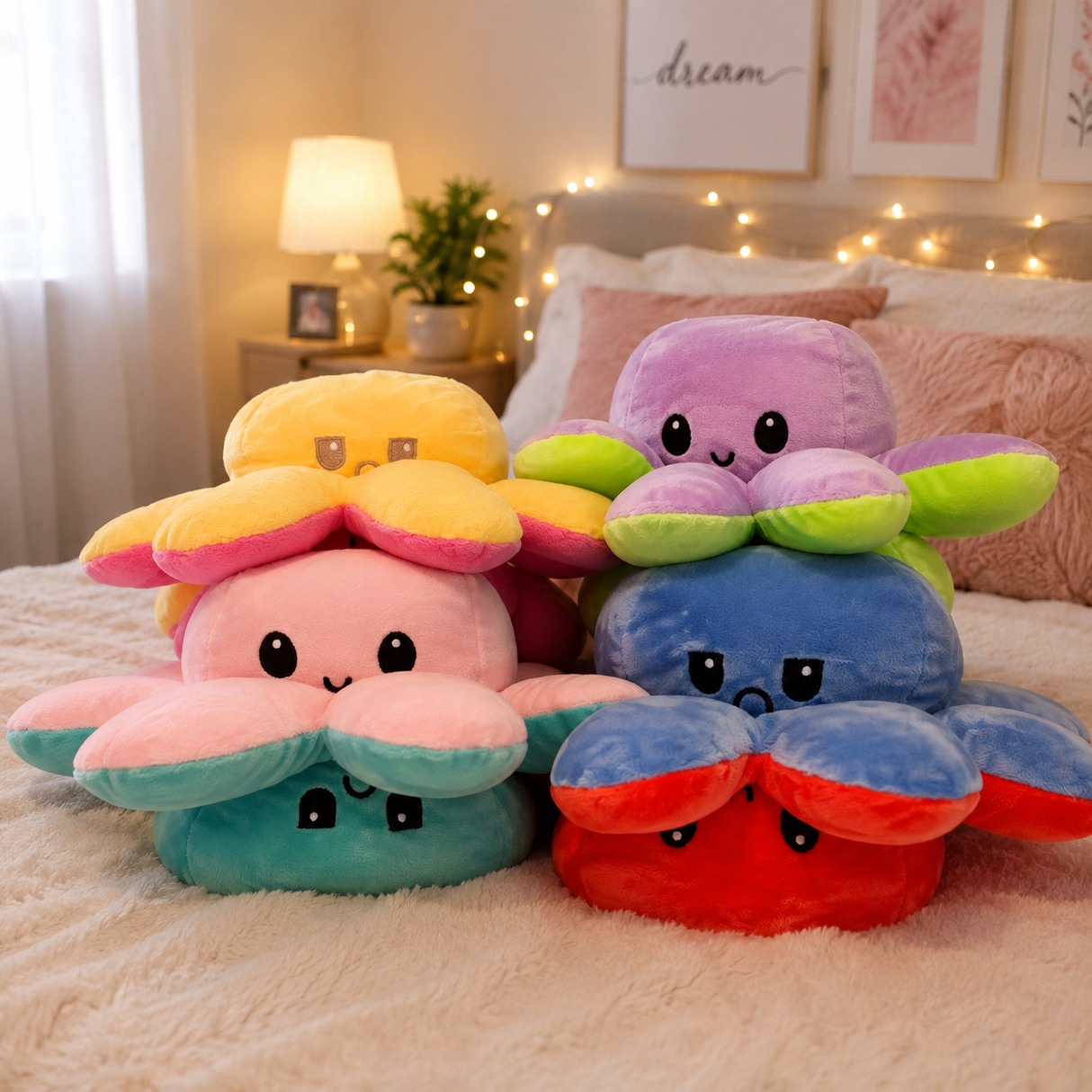 Octopus plush toy in four color combos, Jack Gifts Online Lebanon