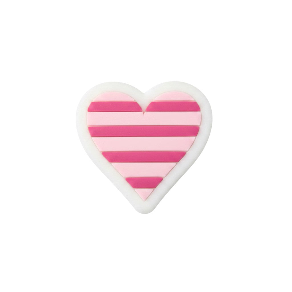 Pink striped heart charm pin for beach bags, Jack Gifts Online Lebanon