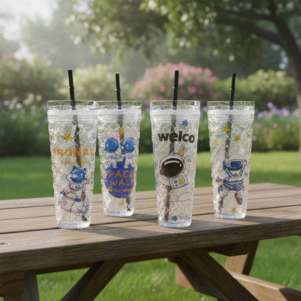 Astronaut Crystal Tumbler