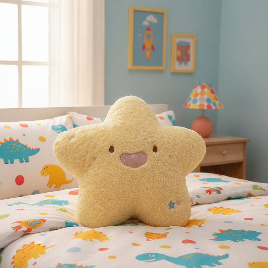 Yellow star shaped plush pillow, Jack Gifts Online Lebanon