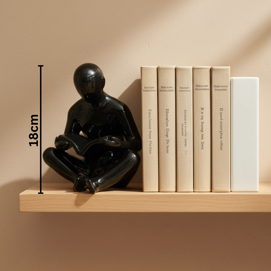 Thinker Ceramic Bookends