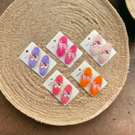 Unicorn Fluffy Hairpins