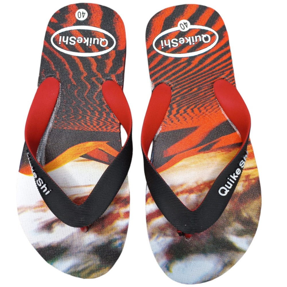 Red Quike Shi Beach Slippers