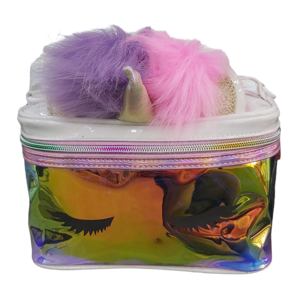 Holographic Unicorn Cosmetic Bag