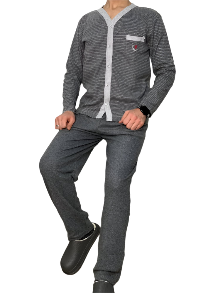 Grey Striped Pajama
