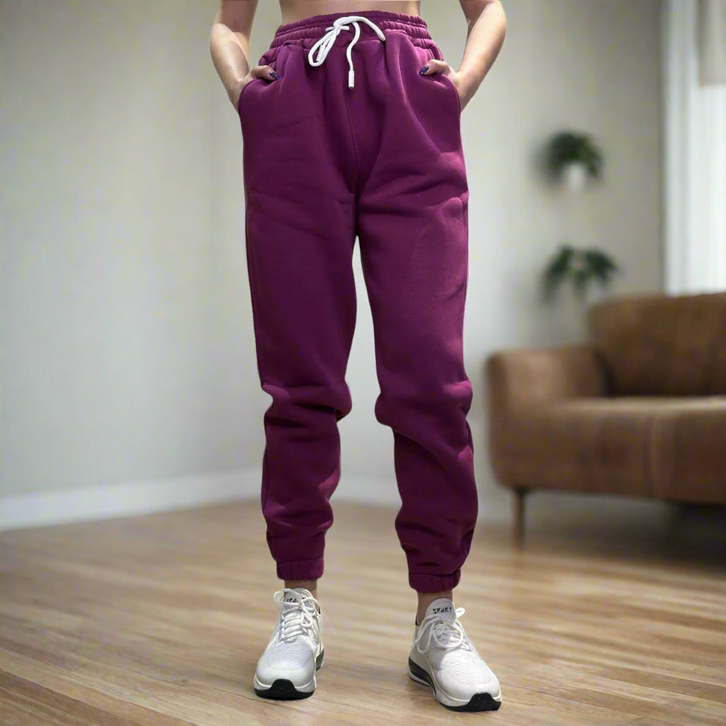 Purple Fleece Sweatpants