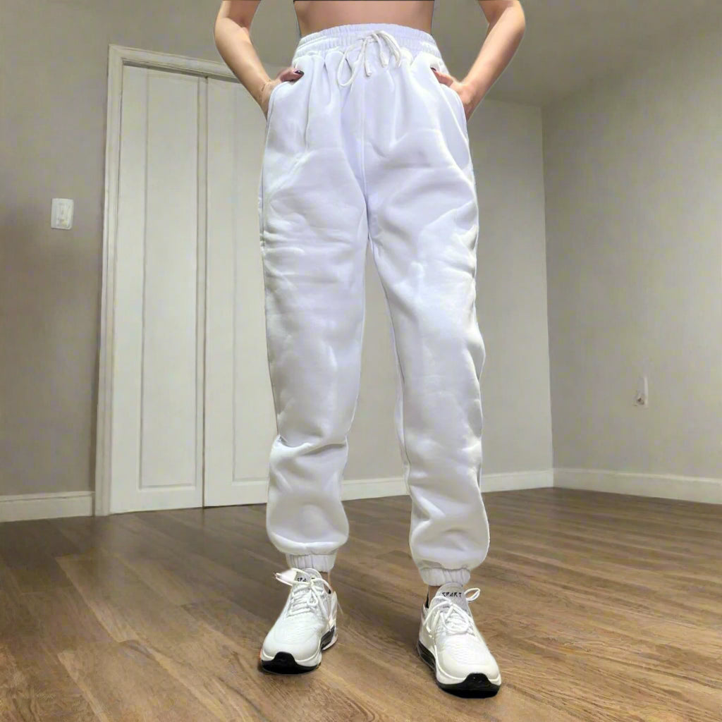 White sweatpants