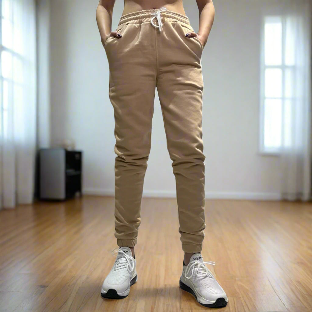 Beige sweatpants