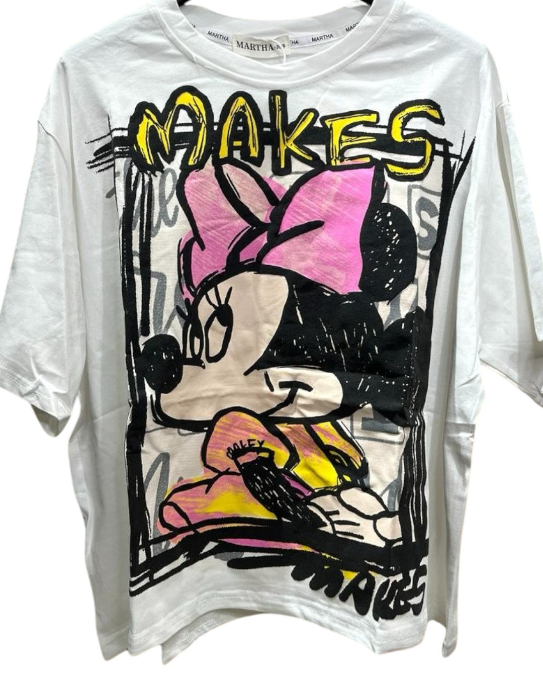 Oversized Minnie Mouse "Makes" T-Shirt