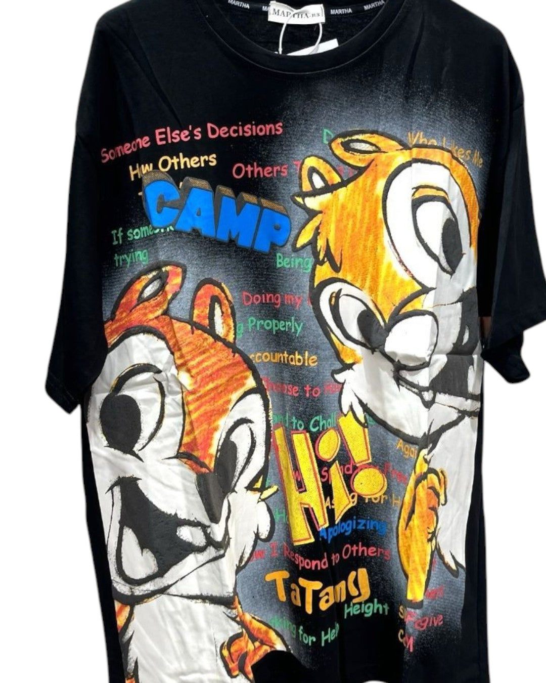 Oversized Chip and Dale Camp T-Shirt