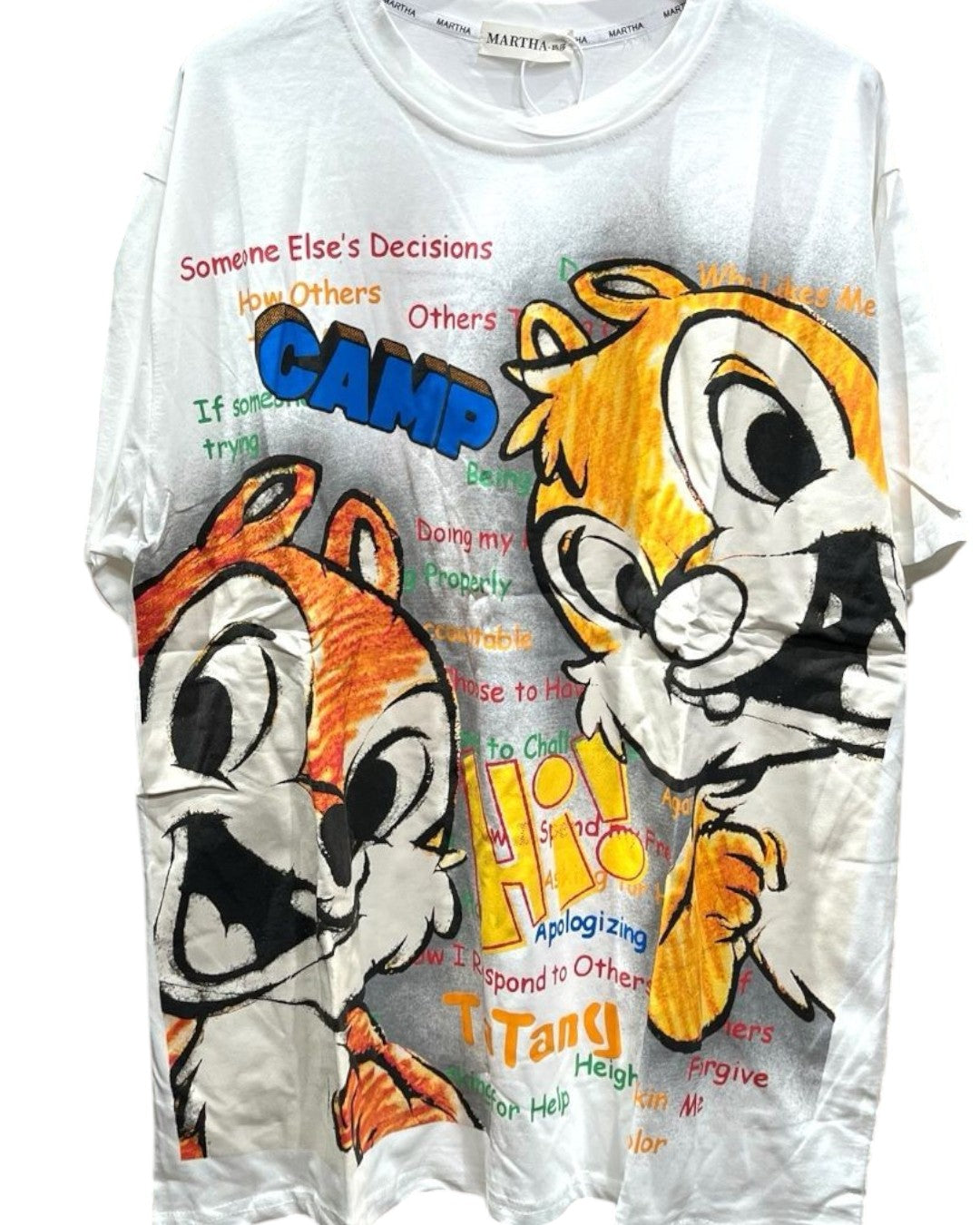 Oversized Chip and Dale Camp T-Shirt