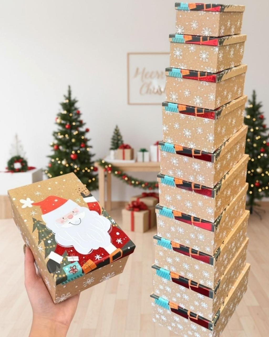 Santa 10 piece gift box