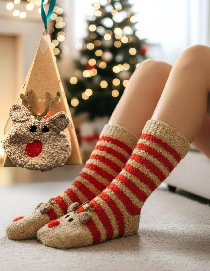 Triangle box Christmas Socks