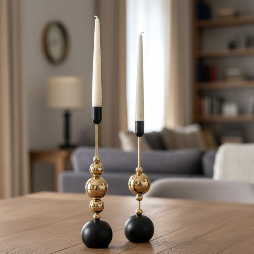 Black CandleStick Set
