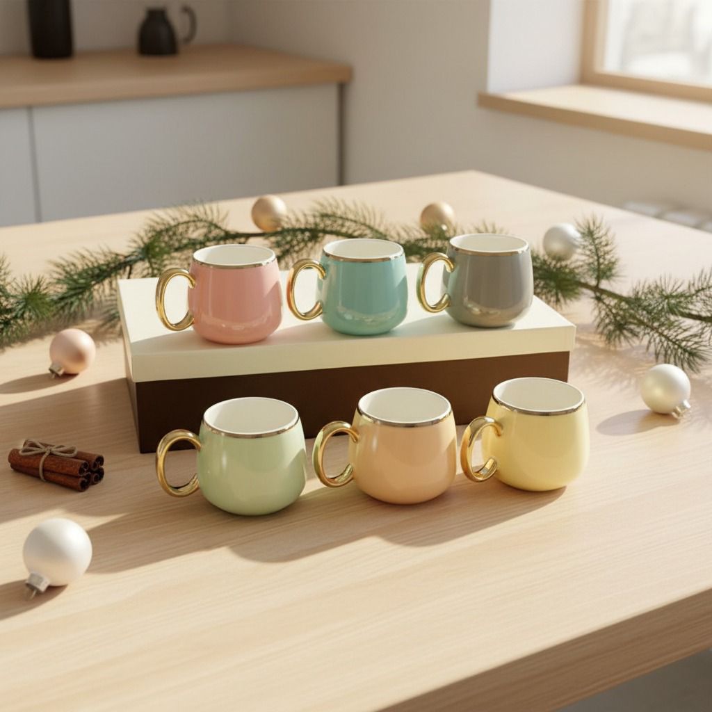 6pcs coffee mugs set