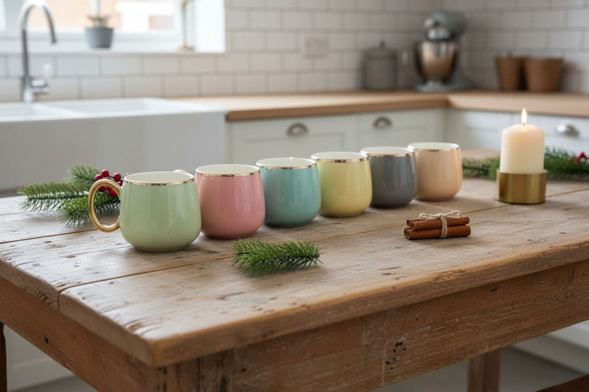 6pcs coffee mugs set