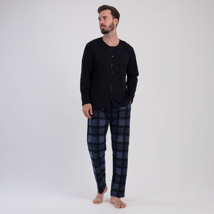 Black Men Cotton PJ