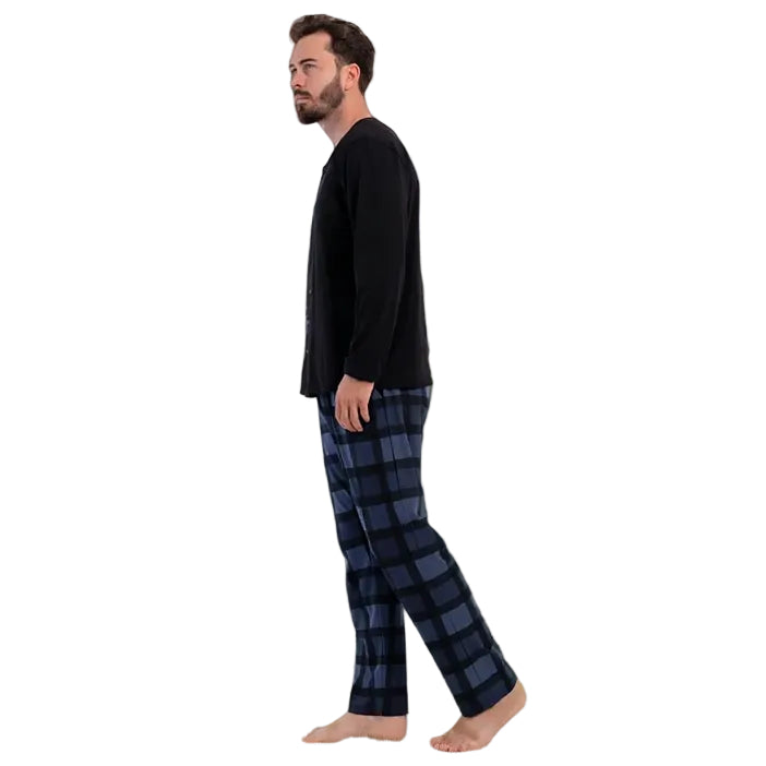 Black Men Cotton PJ