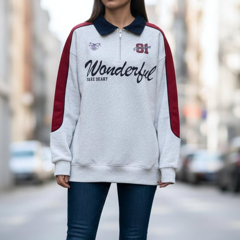 Wonderful Grey Sweatshirt