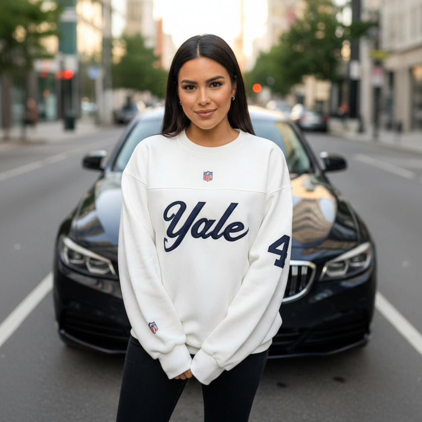 Yale White Sweatshirt