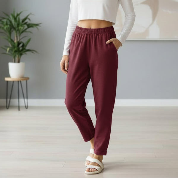 Red Casual Pants