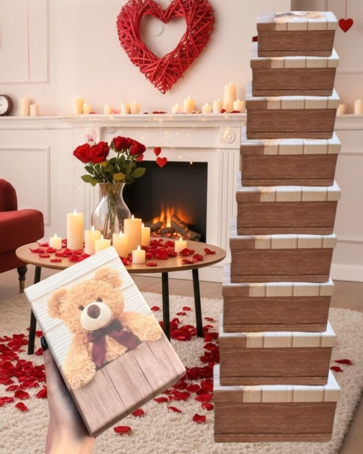 Bear Valentines Box Set 10pcs