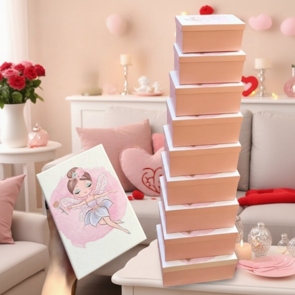 Ballerina Valentines Box Set 10pcs