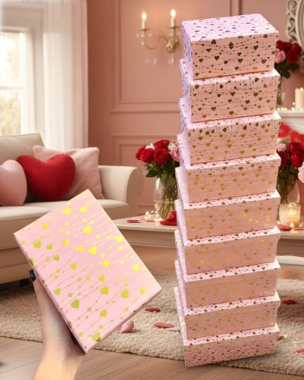 Pink Valentines Box Set 10pcs