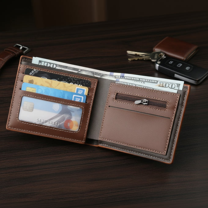 Classic Brown Leather Wallet