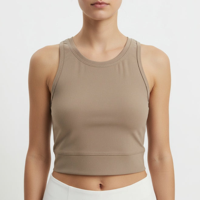 Beige Active Top
