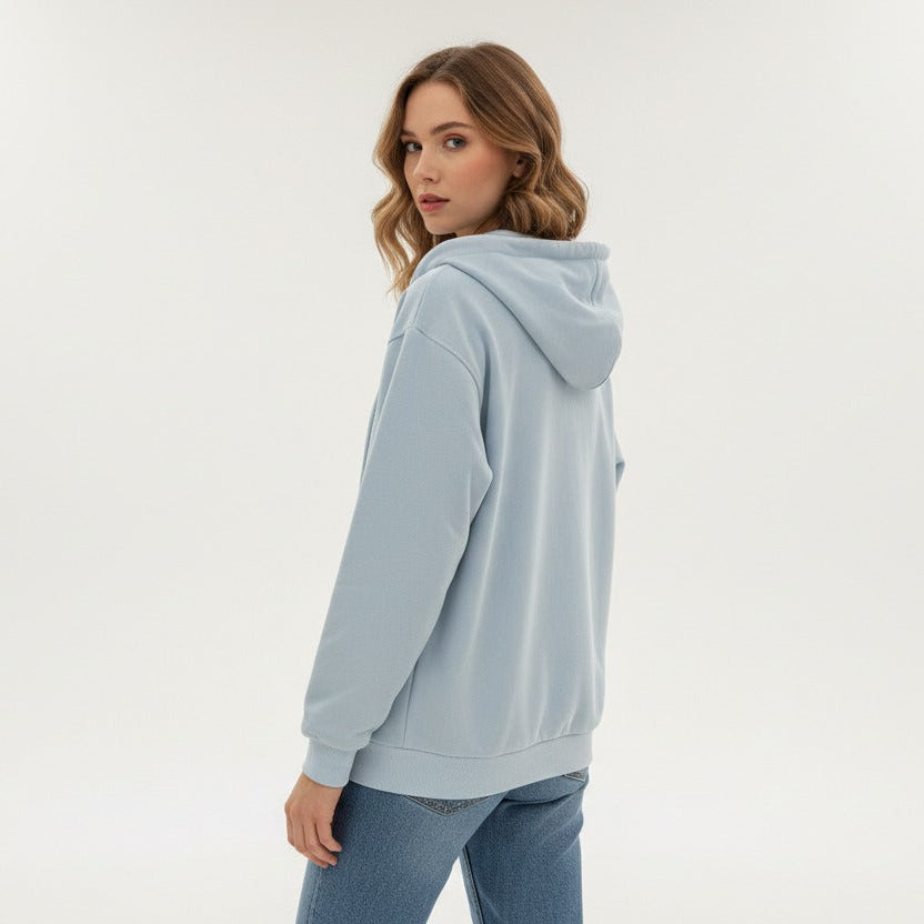 Blue Zip Hoodie