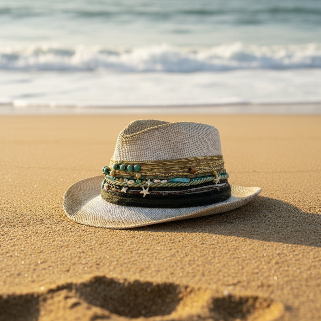 Handmade beach hat