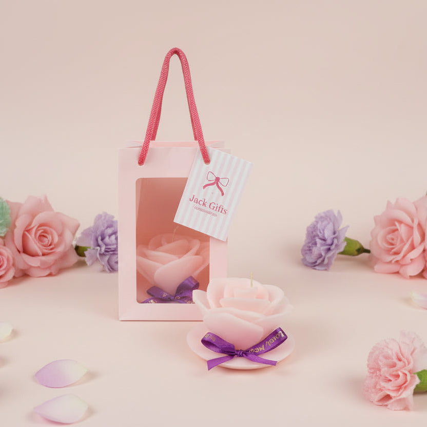 Rose Candle Gift Set