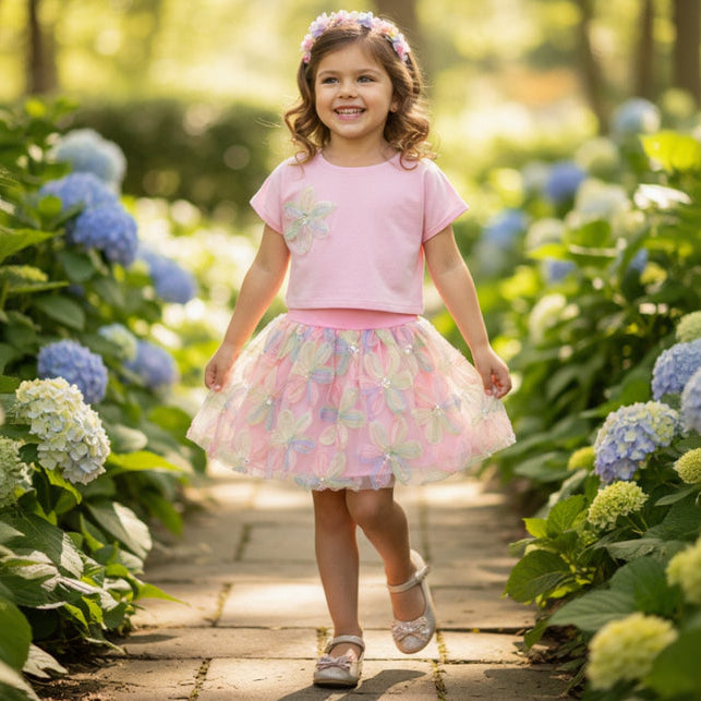 Flowers Skirt Set